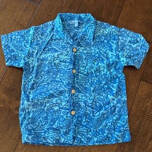 Blue Paisley Kids Shirt